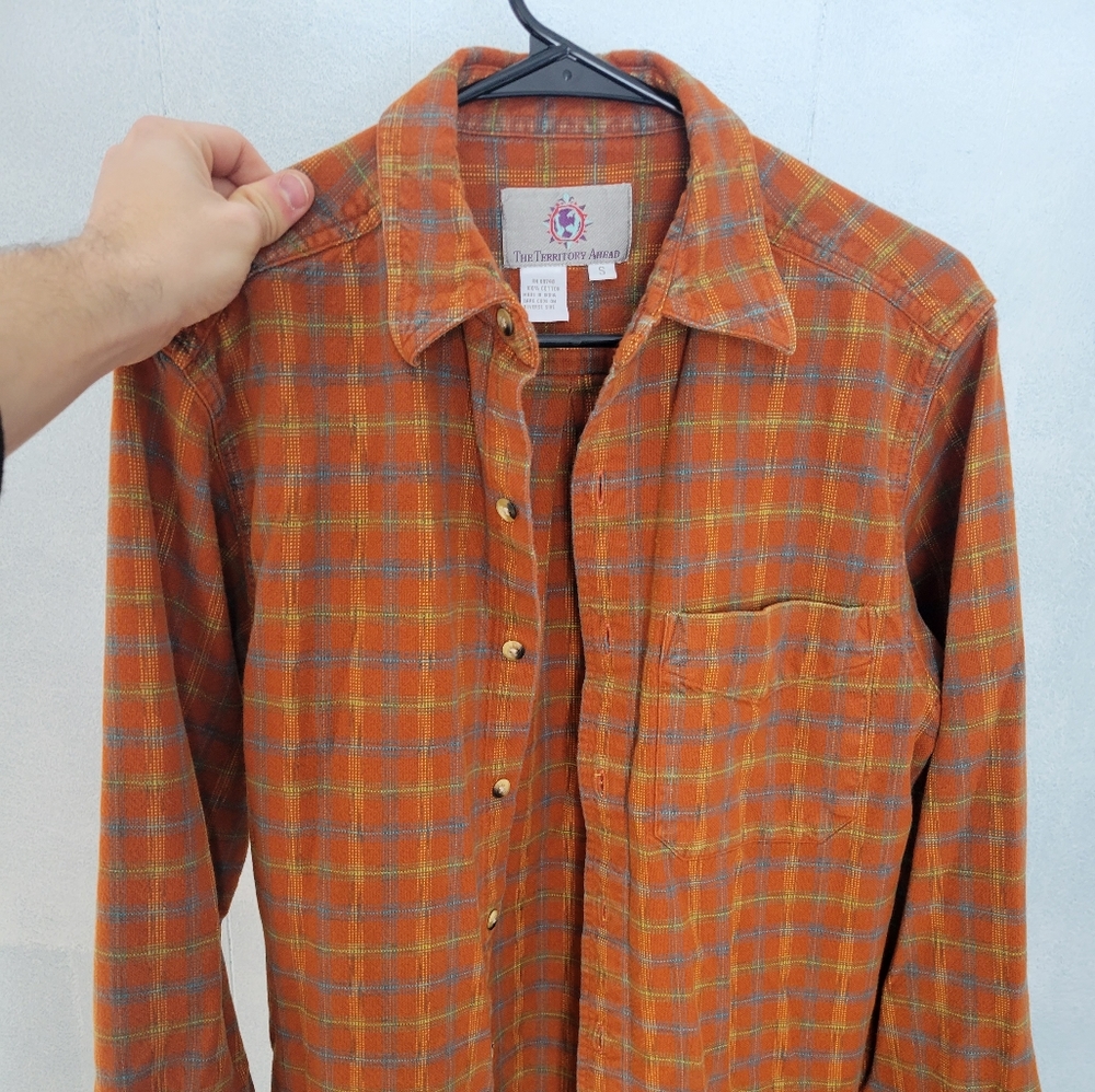 Vintage Cotton Button Down Plaid Shirt
